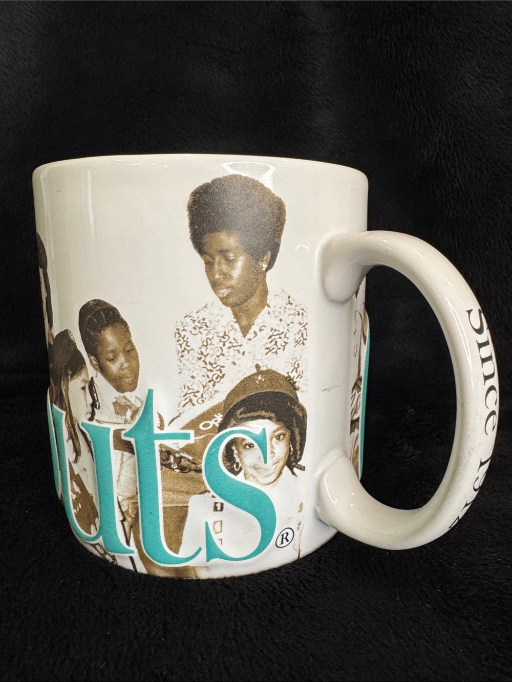 Girl Scouts of the USA Ceramic Mug with Teal Lettering Large Size - Picture 4 of 8